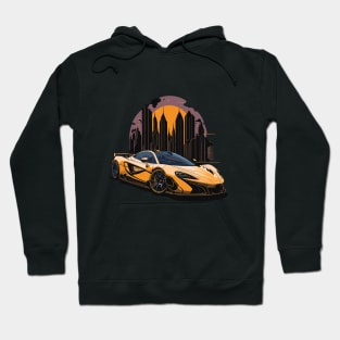 McLaren P1 Vintage Car Art Hoodie